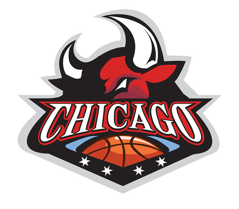 Chicago Bulls Logo Redesign Part 1 - I worked with a team to redesign the team logo for Chicago Bulls and then submit it for consideration. They decided to stay with their current design. I helped contribute to the elements and I created the final vector image with Adobe Illustrator.