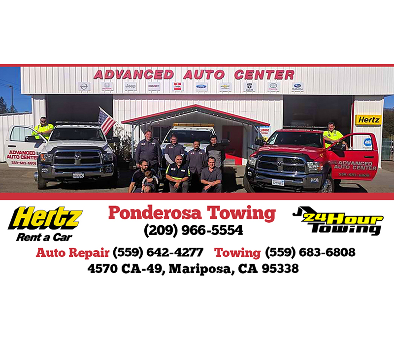 Ponderosa Towing Business Card - Ponderosa Towing Business Card I do business cards too! This was not my design but I had to update an older design using a new photo. I also cleaned up a few things that the last designer seemed to miss! I used Adobe Photoshop.